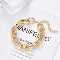 Boho Choker Necklace Gold Cuban Link Necklaces Chain Fashion Jewelry For Women And Girls