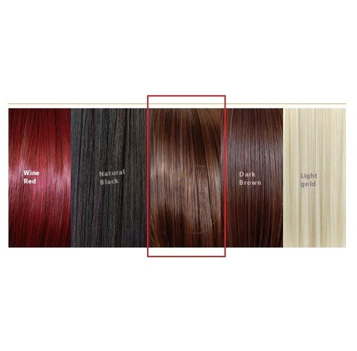 Mid-length Straight Hair Hand-woven Front Lace Synthetic Wigs